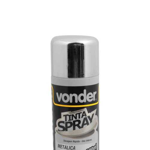 Tinta spray para uso geral metálico cromada 200 ml Tinta spray para uso geral metálico cromada 200 ml