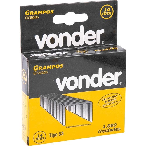 Grampo 14 mm para grampeador GPE 168 com 1.000 peças  Grampo 14 mm para grampeador GPE 168 com 1.000 peças