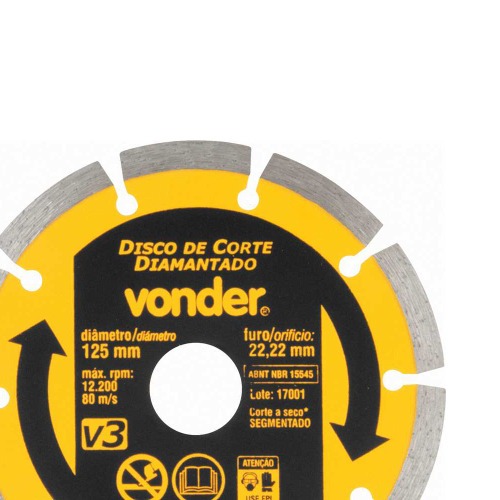 Disco diamantado segmentado 125 mm para m�rmore