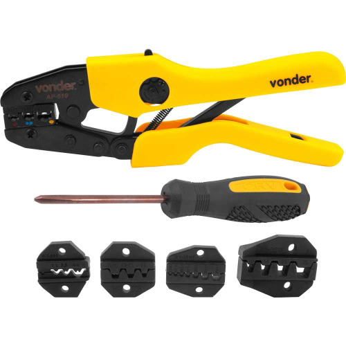 Alicate prensa terminais para fios e cabos com bitolas de 1 a 16 mm 