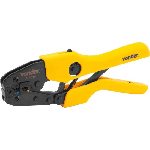 Alicate prensa terminais para fios e cabos com bitolas de 1 a 16 mm 