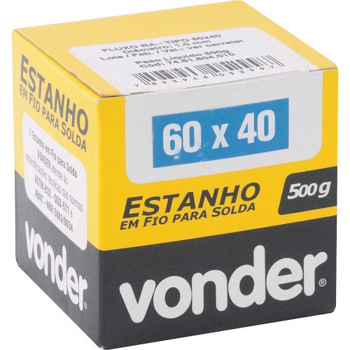 Estanho em carretel para solda espessura de 1,0 mm