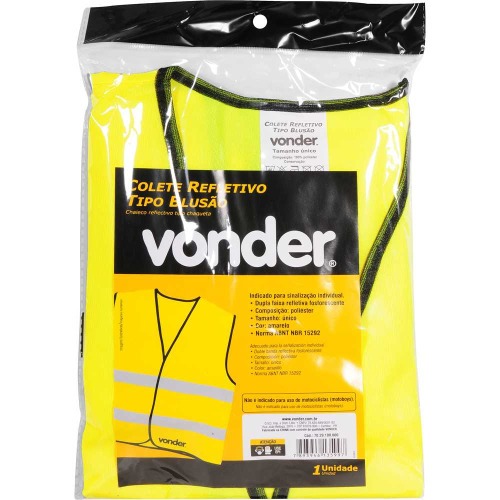 Colete refletor tipo bluso tamanho nico