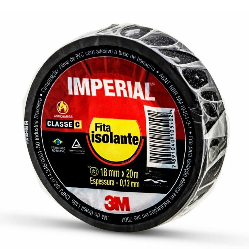 Fita isolante 18 mm x 20 metros - IMPERIAL Fita isolante 18 mm x 20 metros - IMPERIAL