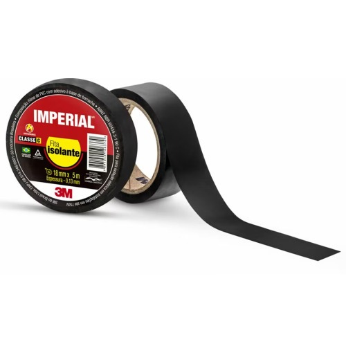 Fita isolante 18 mm x 5 metros - IMPERIAL Fita isolante 18 mm x 5 metros - IMPERIAL