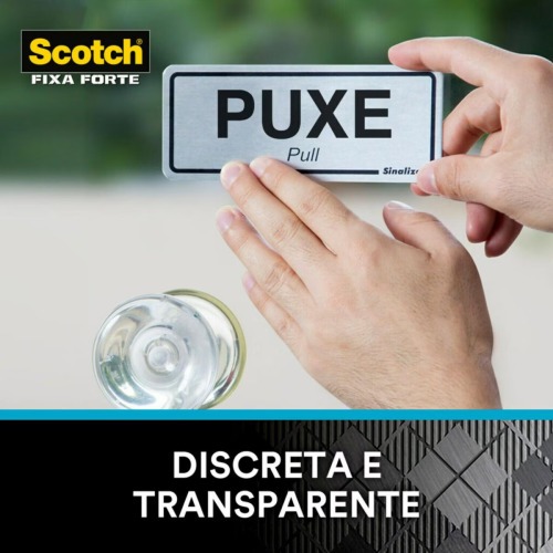 Fita adesiva dupla face 12 mm x 2 metros transparente Fita adesiva dupla face 12 mm x 2 metros transparente