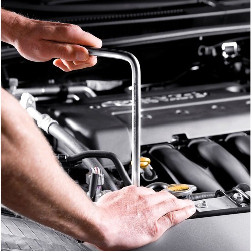 Chave biela 10 mm ao cromo vandio com cartela