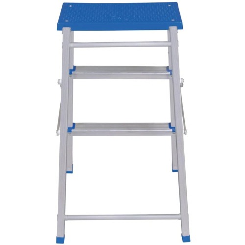 Escada banqueta de alumínio 2 degraus + patamar - 5107 Escada banqueta de alumínio 2 degraus + patamar - 5107