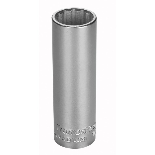 Soquete estriado longo 24 mm encaixe de 1/2 Soquete estriado longo 24 mm encaixe de 1/2