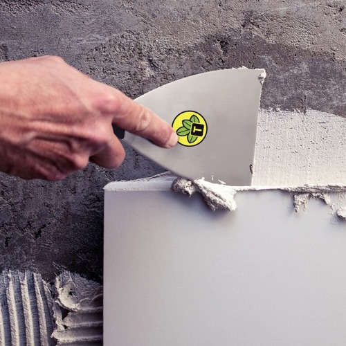 Esptula flexvel metlica 12 cm com cabo plstico