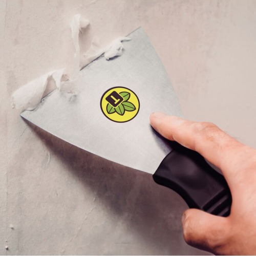 Esptula flexvel metlica 12 cm com cabo plstico