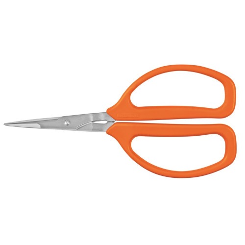 Tesoura metlica profissional para frutas com cabo plstico