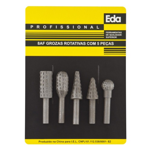 Lima rotativa com 5 peças - 8AF Lima rotativa com 5 peças - 8AF