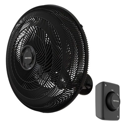 Ventilador de parede 50 cm oscilante preto 14063 - NEW  110V Ventilador de parede 50 cm oscilante preto 14063 - NEW  110V