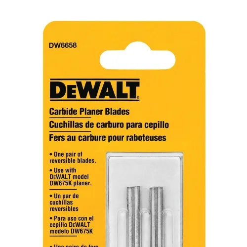 Cartela de lâmina de wídea 80 mm para plainas com 2 peças - DW-6658