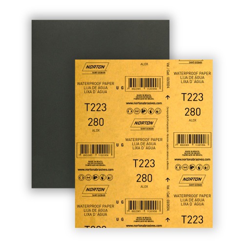 Folha de lixa D'água 225 x 275 mm - T223 Folha de lixa D'água 225 x 275 mm - T223