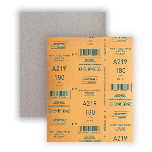 Folha de lixa para laca e verniz 225 x 275 mm - A219 Folha de lixa para laca e verniz 225 x 275 mm - A219