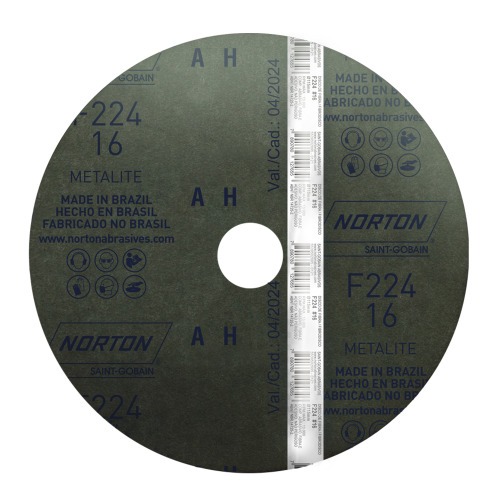 Disco de lixa de fibra 115 x 22 mm - F224 Disco de lixa de fibra 115 x 22 mm - F224