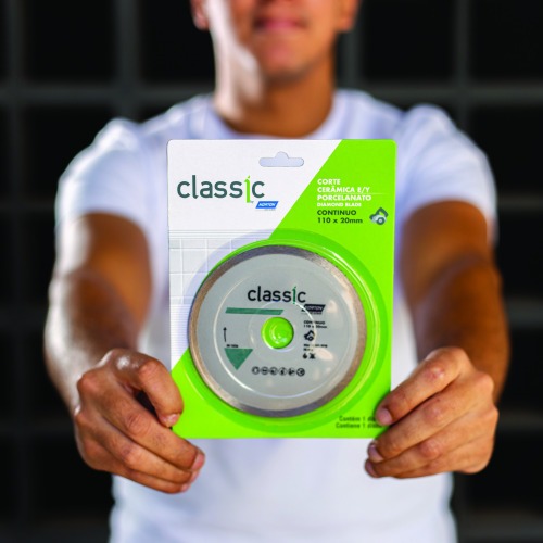 Disco diamantado continuo 110 x 20 mm para porcelanato - Classic