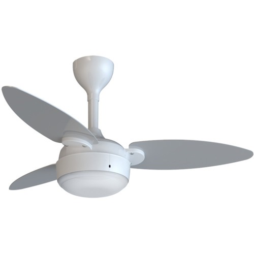 Ventilador de teto 3 pás Inverter dupla face branco/cinza com controle remoto - Elluz  110V/220V Ventilador de teto 3 pás Inverter dupla face branco/cinza com controle remoto - Elluz  110V/220V