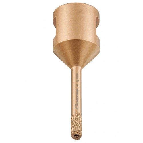 Serra copo diamantada 6 mm para esmerilhadeira rosca M14