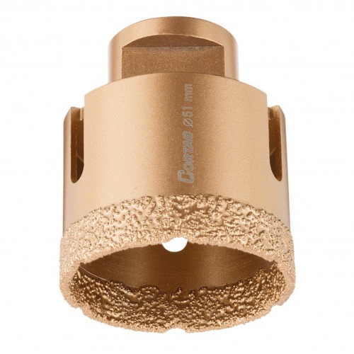 Serra copo diamantada 51 mm para esmerilhadeira rosca M14