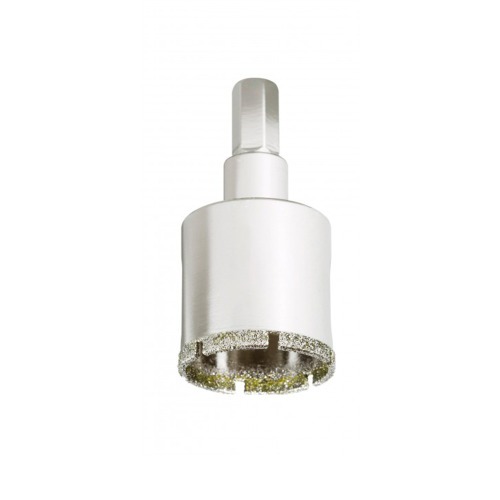 Serra copo diamantada 35mm para furadeira com haste sextavada 