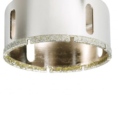 Serra copo diamantada 76mm para furadeira com haste sextavada - 60109