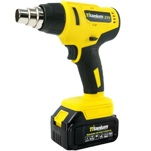Soprador térmico a bateria 21V com acessórios e 2 Baterias - 07505  110V/220V