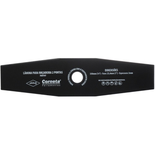 L�mina para ro�adeira 2 pontas 350 x 25,4 x 2 mm