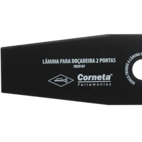 Lâmina para roçadeira 2 pontas 350 x 25,4 x 2 mm - 7830107 - Corneta