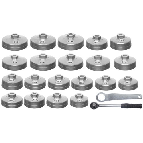 Jogo de saca filtro de �leo com 23 pe�as