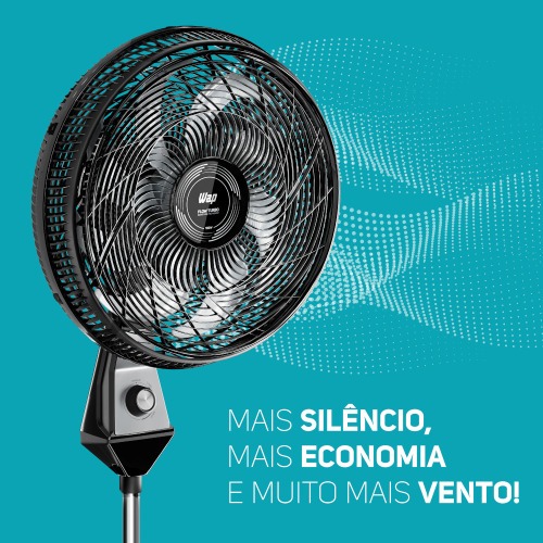 Ventilador de coluna 50 cm oscilante 8 pás com 3 velocidades - Flow Turbo  220V Ventilador de coluna 50 cm oscilante 8 pás com 3 velocidades - Flow Turbo  220V