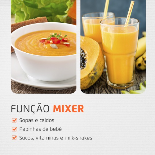 Mixer 2 em 1 vertical 500 watts - M-07 Power Mixer 110V Mixer 2 em 1 vertical 500 watts - M-07 Power Mixer 110V