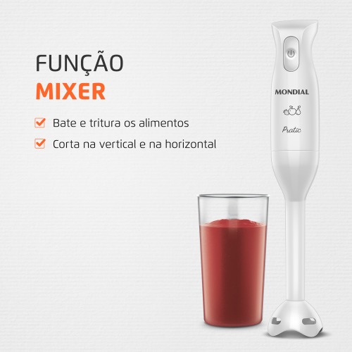 Mixer eltrico 200 watts 2 em 1 - M-15-W  110V