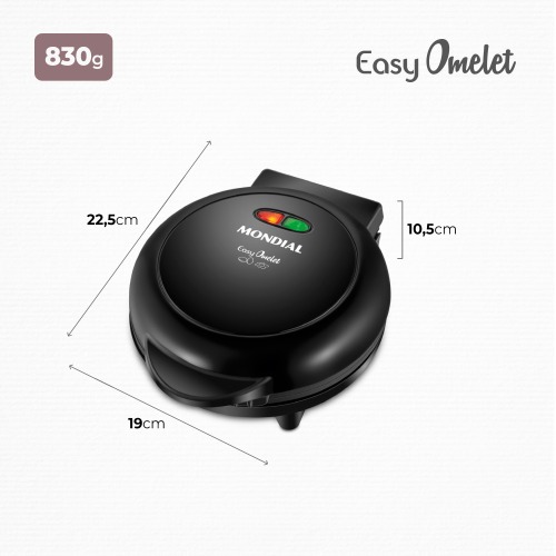 Omeleteira elétrica 800 watts Easy Omelet - OM-02   220V Omeleteira elétrica 800 watts Easy Omelet - OM-02   220V