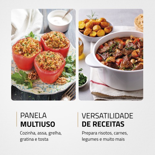 Panela eltrica quadrada 1.200 watts Quad Multicook - PE-49   110V