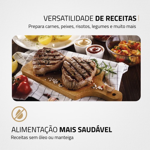 Sanduicheira e grill antiaderente 1000 watts inox Master Press- PG-01  220V