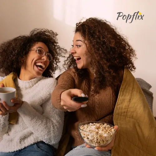 Pipoqueira elétrica com bico direcionador 1.200W vermelha Popflix - PP-03  110V