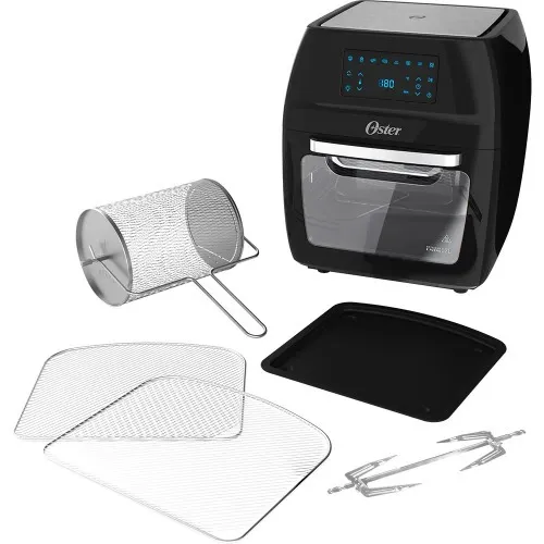 Fritadeira elétrica sem óleo Air Fryer 12L 1.800 Watts 3 em 1 - Oven Fryer  110V
