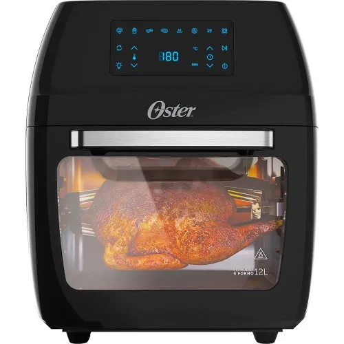Fritadeira elétrica sem óleo Air Fryer 12L 1.800 Watts 3 em 1 - Oven Fryer  110V