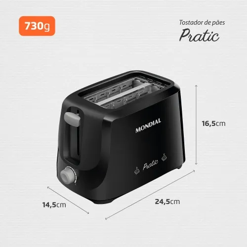Torradeira de pães 700 Watts - T-18  110V