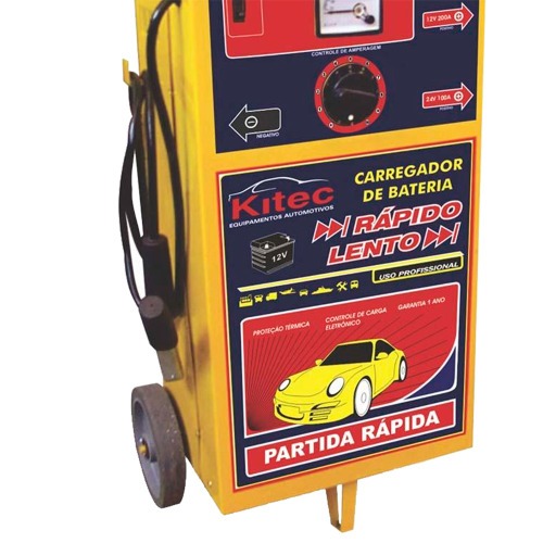 Carregador de bateria 12/24V rpido e lento com auxiliar de partida - CK24A200  110V/220V