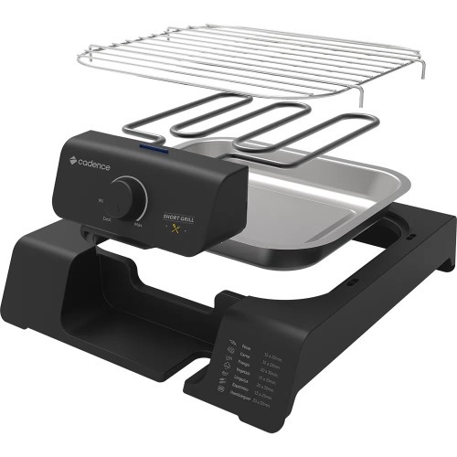 Churrasqueira elétrica portátil 1.200 watts Short Grill - GRL805 110V Churrasqueira elétrica portátil 1.200 watts Short Grill - GRL805 110V