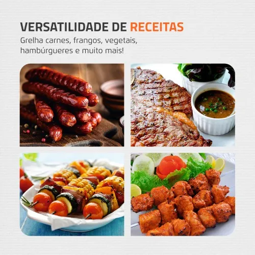 Churrasqueira elétrica portátil 1.800 watts Grand Steak & Grill - CH-05  110V