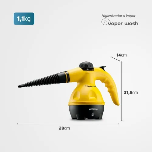 Limpador a vapor Higienizador portátil 1000W Vapor Wasch - HG-01  220V