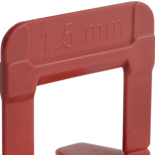 Espaçador e nivelador para piso 1,5 mm com 500 peças - ECO Espaçador e nivelador para piso 1,5 mm com 500 peças - ECO