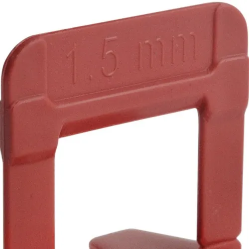 Espaçador e nivelador para piso 1,5 mm com 500 peças - ECO