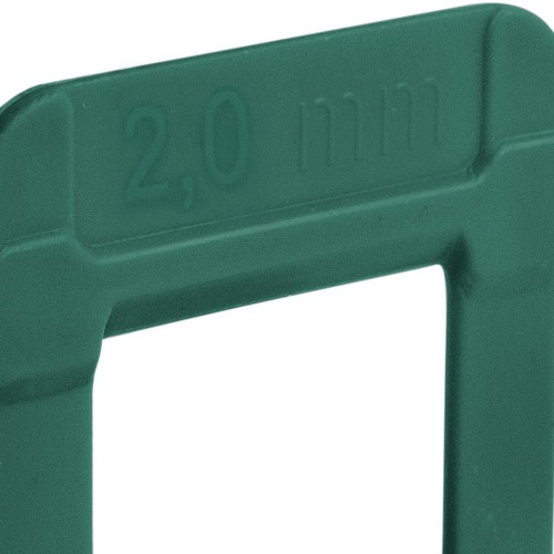 Espaçador e nivelador para piso 2,0 mm com 500 peças - ECO Espaçador e nivelador para piso 2,0 mm com 500 peças - ECO