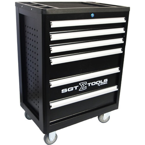 Carrinho para ferramentas com 6 gavetas